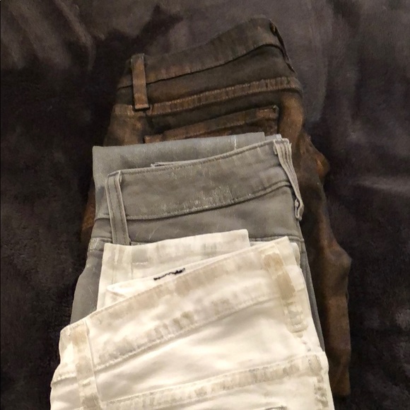 Black/gold,bronze,white/silver,silver jeans - Picture 3 of 3